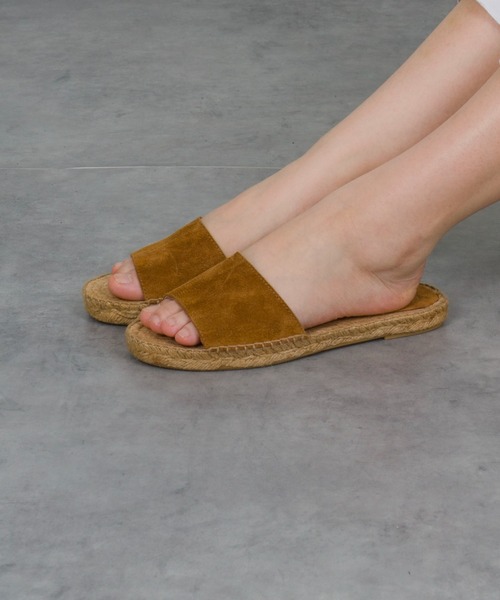 Calzanor（カルザノール）の「【Calzanor】フラット　エスパドリーユ サンダル（サンダル・レディース・ブラウン/チャコールグレー/ブラック・38/36/37）」の3枚目の写真