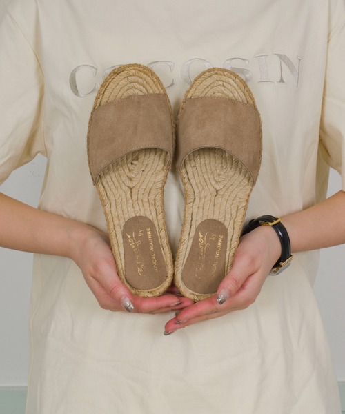 Calzanor（カルザノール）の「【Calzanor】フラット　エスパドリーユ サンダル（サンダル・レディース・ブラウン/チャコールグレー/ブラック・38/36/37）」の17枚目の写真