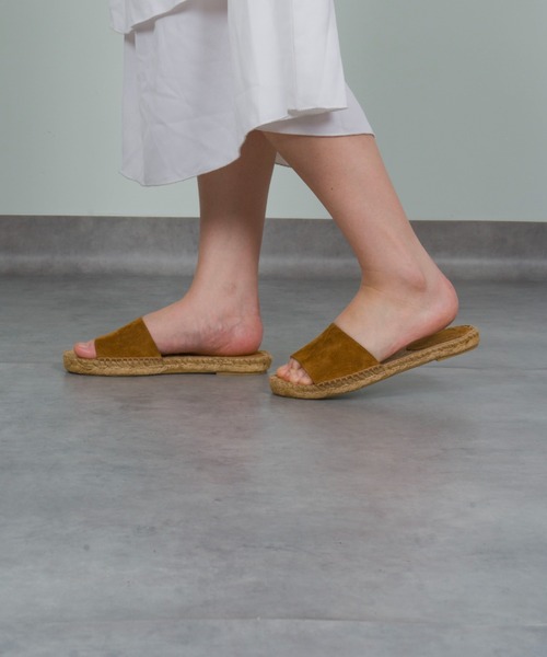 Calzanor（カルザノール）の「【Calzanor】フラット　エスパドリーユ サンダル（サンダル・レディース・ブラウン/チャコールグレー/ブラック・38/36/37）」の9枚目の写真