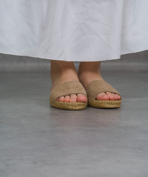 Calzanor（カルザノール）の「【Calzanor】フラット　エスパドリーユ サンダル（サンダル・レディース・ブラウン/チャコールグレー/ブラック・38/36/37）」の22枚目の写真
