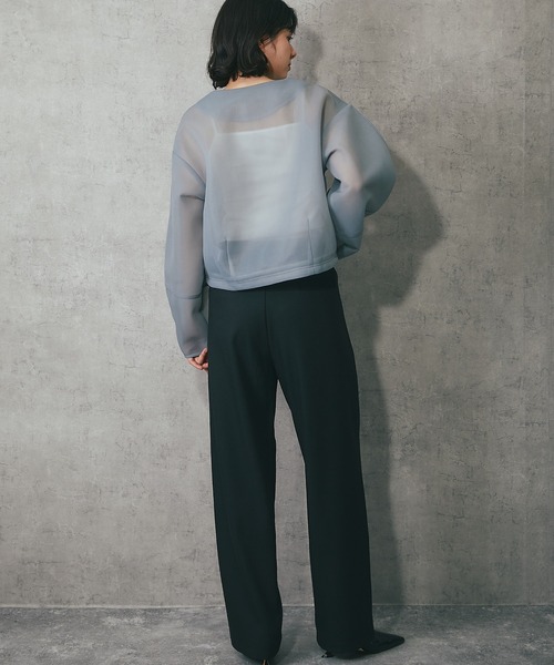 SMILE ORCHID（スマイルオーキッド）の「2タックパンツ（スラックス・レディース・ナチュラル/ブラック/ベージュ・M/L）」の7枚目の写真