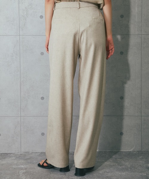 SMILE ORCHID（スマイルオーキッド）の「2タックパンツ（スラックス・レディース・ナチュラル/ブラック/ベージュ・M/L）」の21枚目の写真