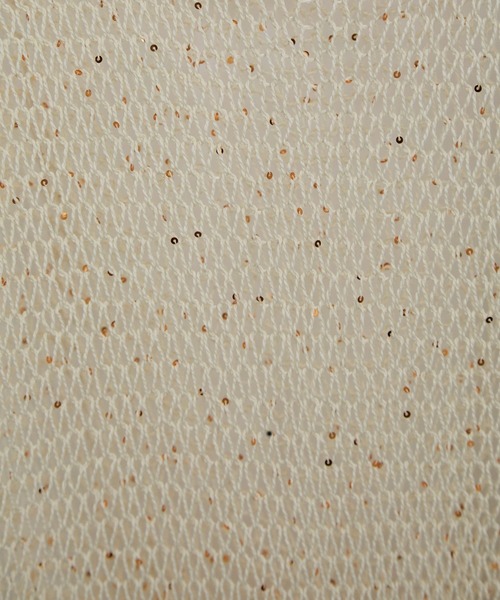 SALON adam et rope'（サロン アダム エ ロペ）の「ギマコットンスパンコールプルオーバー（ニット/セーター・レディース・チャコールグレー/オフホワイト/ブラウン系その他2・FREE）」の6枚目の写真