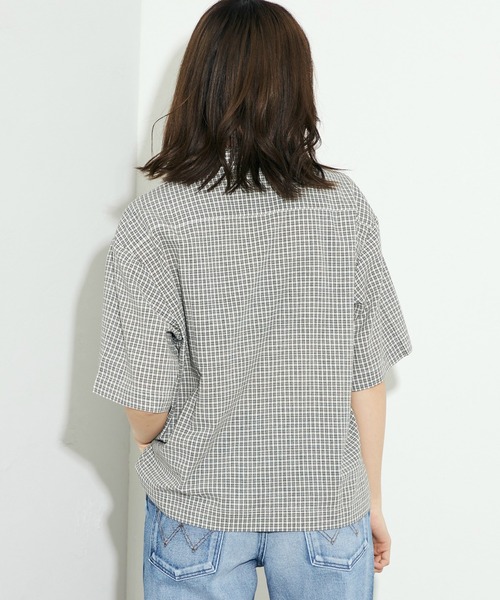 ラングラー オープンカラーシャツ 半袖シャツ レーヨン 麻素材 Lサイズ 開襟 セール】Lee/リー オープンカラーシャツ/軽量素材 ユニセックス