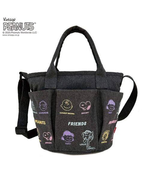 Vintage PEANUTS(ビンテージピーナッツ)の「ルートート / IP.デリ.ポケッツ.ピーナッツ-0C(ショルダーバッグ・レディース・ライトグレー/ダークグレー/ベージュ/アイボリー・FREE)」の13枚目の写真