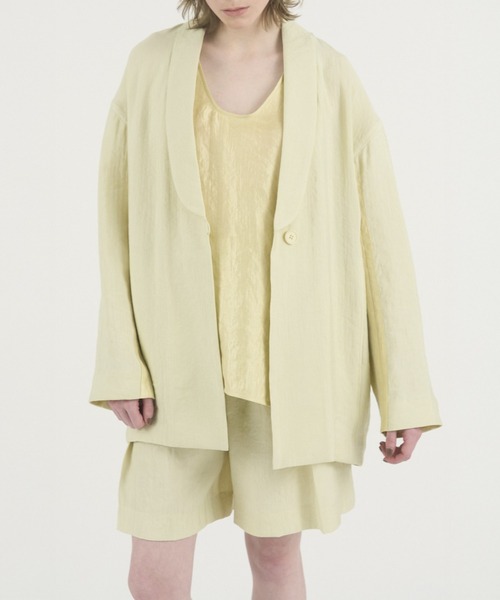 styling/（スタイリング）の「【セットアップ対応】サテン2WAYタンクトップ（Tシャツ/カットソー・レディース・ブラック/アイボリー/ライム・FREE）」の20枚目の写真