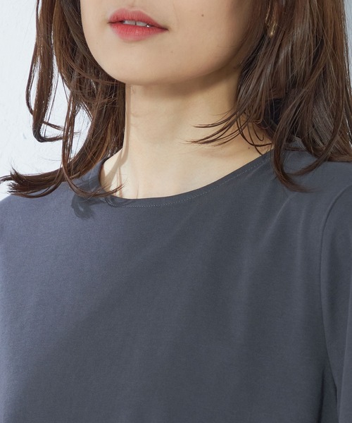 GALLORIA（ギャローリア）の「ケープ風プルオーバー（Tシャツ/カットソー・レディース・スモークピンク/チャコールグレー/ライトグレー・LL/S/M/L）」の5枚目の写真