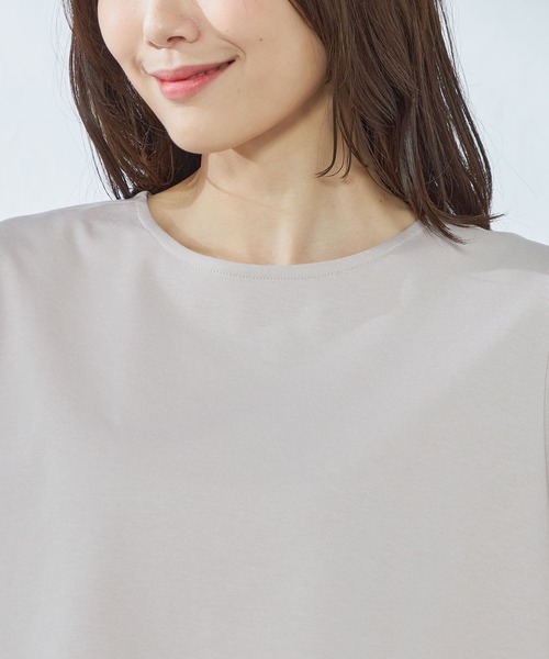 GALLORIA（ギャローリア）の「ケープ風プルオーバー（Tシャツ/カットソー・レディース・スモークピンク/チャコールグレー/ライトグレー・LL/S/M/L）」の12枚目の写真