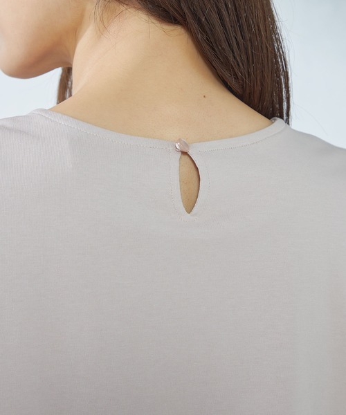 GALLORIA（ギャローリア）の「ケープ風プルオーバー（Tシャツ/カットソー・レディース・スモークピンク/チャコールグレー/ライトグレー・LL/S/M/L）」の14枚目の写真