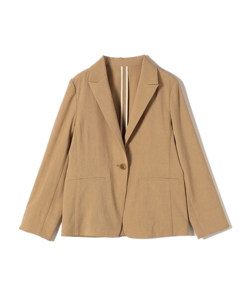 SHIPS（シップス）の「〈手洗い可能〉FUNCTIONAL テーラード ジャケット（セットアップ対応）（テーラードジャケット・レディース・ベージュ/ネイビー・36/38/40）」の13枚目の写真