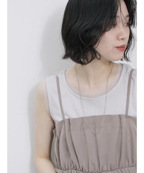 Samansa Mos2 blue（サマンサモスモスブルー）の「チュール付リブタンク（Tシャツ/カットソー・レディース・オフホワイト/チャコールグレー/シルバーグレー・F）」の19枚目の写真