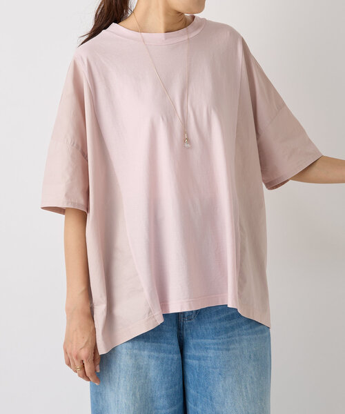 BEARDSLEY（ビアズリー）の「タイプライターコンビTee（Tシャツ/カットソー・レディース・ピンク/ミント・FREE）」の12枚目の写真