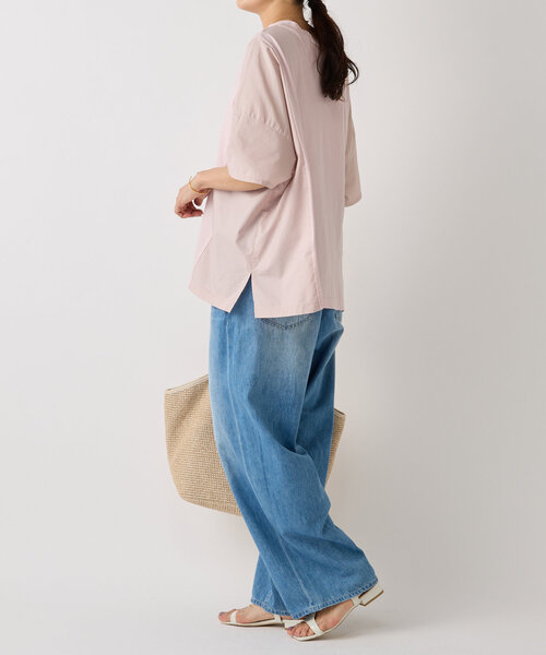 BEARDSLEY（ビアズリー）の「タイプライターコンビTee（Tシャツ/カットソー・レディース・ピンク/ミント・FREE）」の6枚目の写真