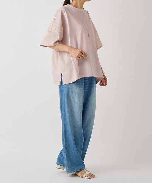 BEARDSLEY（ビアズリー）の「タイプライターコンビTee（Tシャツ/カットソー・レディース・ピンク/ミント・FREE）」の5枚目の写真