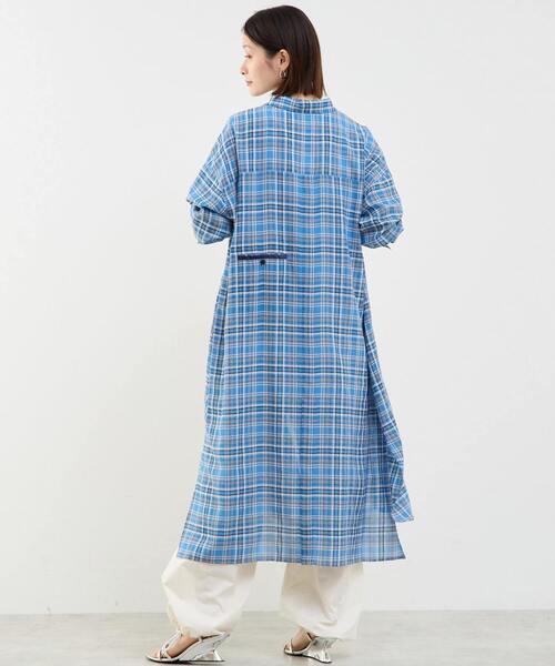 SOFFITTO(ソフィット)の「3WAYシャツワンピース(シャツワンピース・レディース・ブラック×ホワイト/ホワイト/ブルー系その他・FREE)」の8枚目の写真