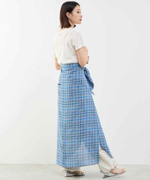 SOFFITTO(ソフィット)の「3WAYシャツワンピース(シャツワンピース・レディース・ブラック×ホワイト/ホワイト/ブルー系その他・FREE)」の13枚目の写真