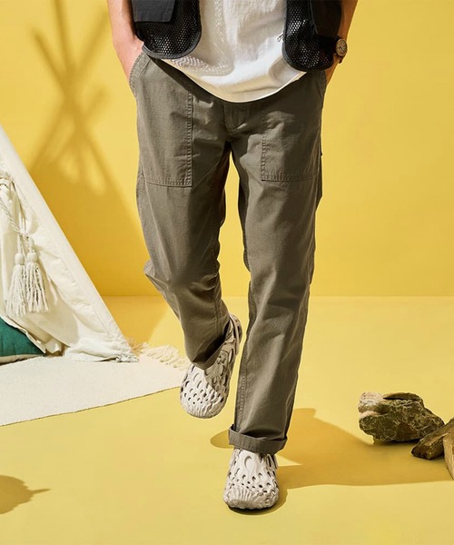 EDWIN（エドウィン）の「EDWIN エドウィン ルーズフィット ベイカーイージーパンツ（その他パンツ・メンズ・オリーブ/インディゴブルー/ベージュ・SMALL/MEDIUM/LARGE/X-LARGE）」の3枚目の写真