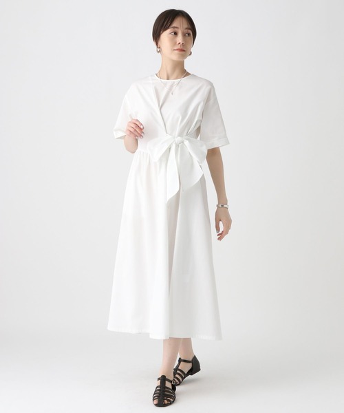 Elura（エルーラ）の「アイロンいらずハリ感ワンピース〈低身長サイズあり〉/450243（ワンピース・レディース・ライトブルー/ホワイト/ネイビー・FREE）」の22枚目の写真