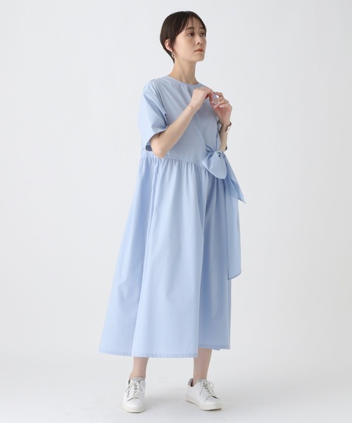 Elura（エルーラ）の「アイロンいらずハリ感ワンピース〈低身長サイズあり〉/450243（ワンピース・レディース・ライトブルー/ホワイト/ネイビー・FREE）」の20枚目の写真