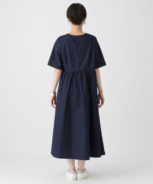 Elura（エルーラ）の「アイロンいらずハリ感ワンピース〈低身長サイズあり〉/450243（ワンピース・レディース・ライトブルー/ホワイト/ネイビー・FREE）」の13枚目の写真