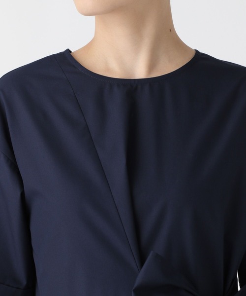 Elura（エルーラ）の「アイロンいらずハリ感ワンピース〈低身長サイズあり〉/450243（ワンピース・レディース・ライトブルー/ホワイト/ネイビー・FREE）」の12枚目の写真