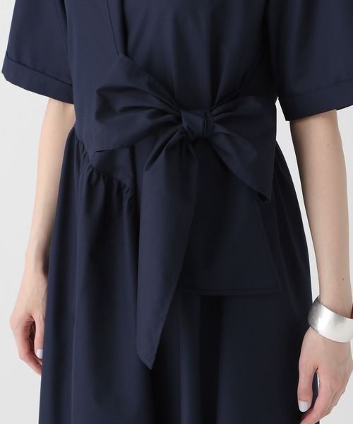 Elura（エルーラ）の「アイロンいらずハリ感ワンピース〈低身長サイズあり〉/450243（ワンピース・レディース・ライトブルー/ホワイト/ネイビー・FREE）」の10枚目の写真