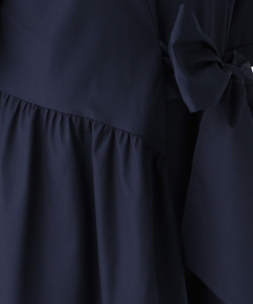 Elura（エルーラ）の「アイロンいらずハリ感ワンピース〈低身長サイズあり〉/450243（ワンピース・レディース・ライトブルー/ホワイト/ネイビー・FREE）」の6枚目の写真