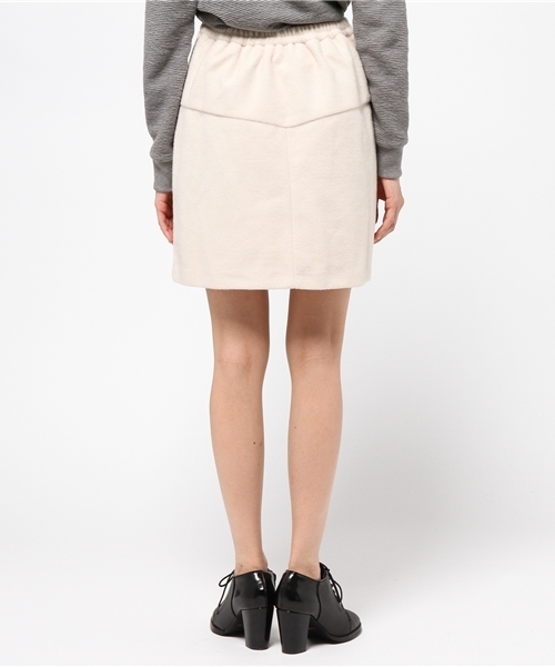 Chico（チコ）の「【who's who Chico】配色切替台形スカート（スカート・レディース・ホワイト/グレー/ブラック/ブラウン・FREE）」の7枚目の写真