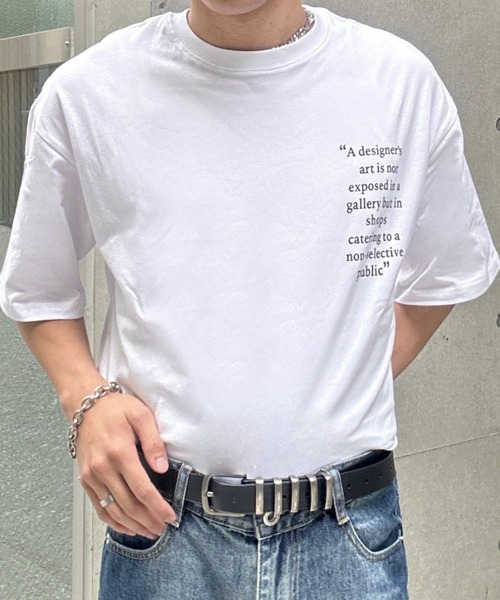 Otte(オッテ)の「コリアンバックプリントTシャツ(Tシャツ/カットソー・メンズ・ホワイト・MEDIUM/LARGE)」の6枚目の写真