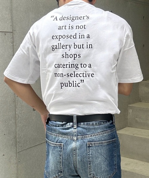 Otte(オッテ)の「コリアンバックプリントTシャツ(Tシャツ/カットソー・メンズ・ホワイト・MEDIUM/LARGE)」の7枚目の写真
