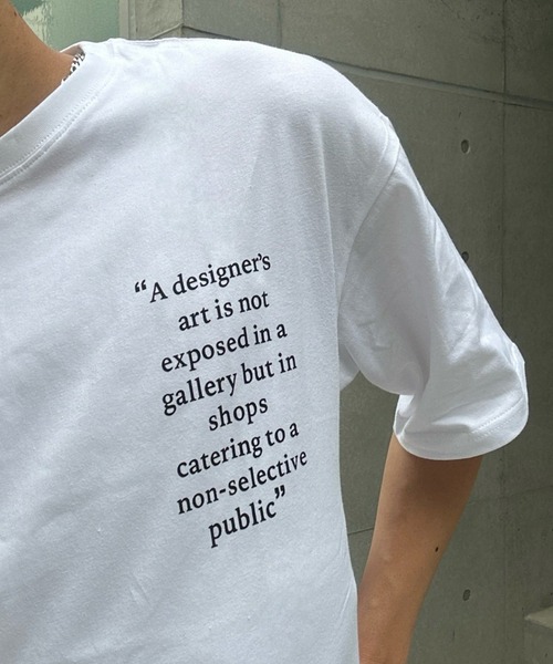 Otte(オッテ)の「コリアンバックプリントTシャツ(Tシャツ/カットソー・メンズ・ホワイト・MEDIUM/LARGE)」の8枚目の写真