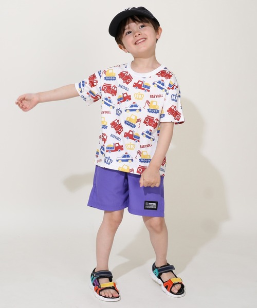 BABYDOLL(ベビードール)の「【軽量速乾】モチーフ総柄メッシュ Tシャツ 0571K(Tシャツ/カットソー・キッズ・ブルー/ブラック/イエロー×グリーン/ホワイト/ブラウン・100cm/110cm/120cm/130cm/90cm/80cm)」の13枚目の写真