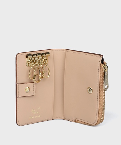 Paul Smith（ポールスミス）の「ミックスドゥードゥル キー＆コインケース / 555409 W721（キーケース/キーアクセサリー・レディース・ネイビー/ピンク/ミント/ベージュ・FREE）」の6枚目の写真