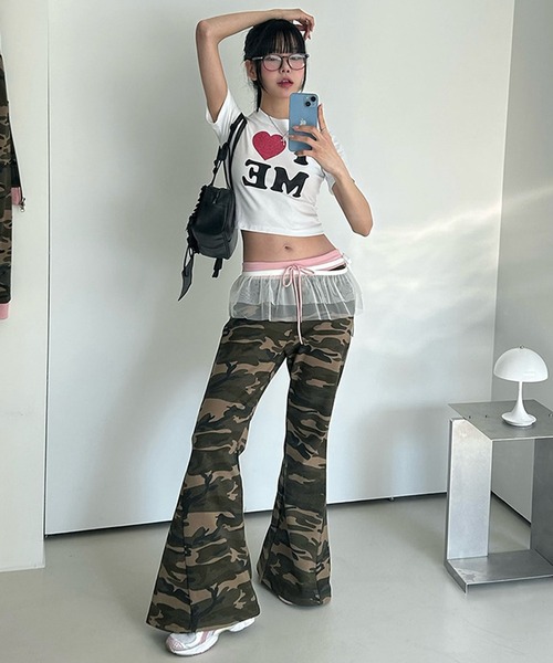 MEMECLE(メメクル)の「【 MEMECLE / メメクル 】I LOVE ME T-shirt アイラブミーTシャツ(Tシャツ/カットソー・レディース・ホワイト・S/M/L)」の2枚目の写真