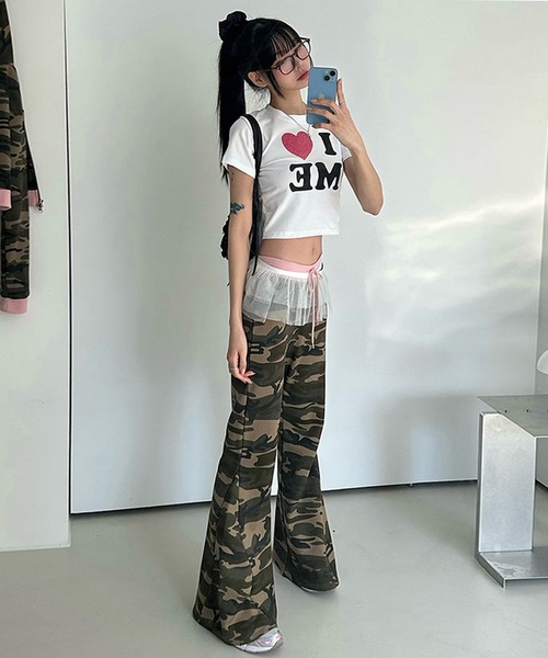 MEMECLE(メメクル)の「【 MEMECLE / メメクル 】I LOVE ME T-shirt アイラブミーTシャツ(Tシャツ/カットソー・レディース・ホワイト・S/M/L)」の3枚目の写真