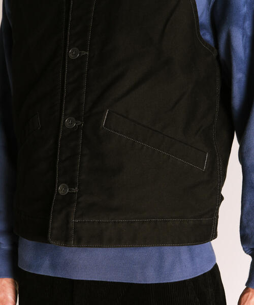 schott（ショット）の「Schott/ショット/CIVILIAN  DECK VEST/シビリアン デッキベスト（ベスト・メンズ・ブラック/グレー・M/L/XL/2XL）」の11枚目の写真