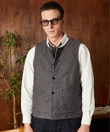 Schott ベスト Schott N.Y.C ベスト ジレ Schott/ショット/LEATHER PADDING