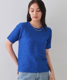 OPAQUE.CLIP | ふくれジャカードショートカットソー【洗濯機洗い可】(Tシャツ/カットソー)