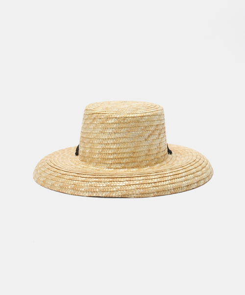 La TOTALITE（ラトータリテ）の「【BENELLI MONTACONE / ベネリモンタコーネ】リボン ストローHAT（ハット・レディース・ベージュ・FREE）」の4枚目の写真