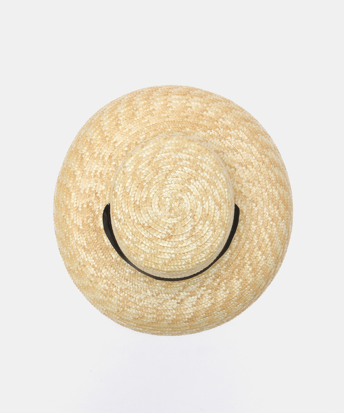 La TOTALITE（ラトータリテ）の「【BENELLI MONTACONE / ベネリモンタコーネ】リボン ストローHAT（ハット・レディース・ベージュ・FREE）」の5枚目の写真