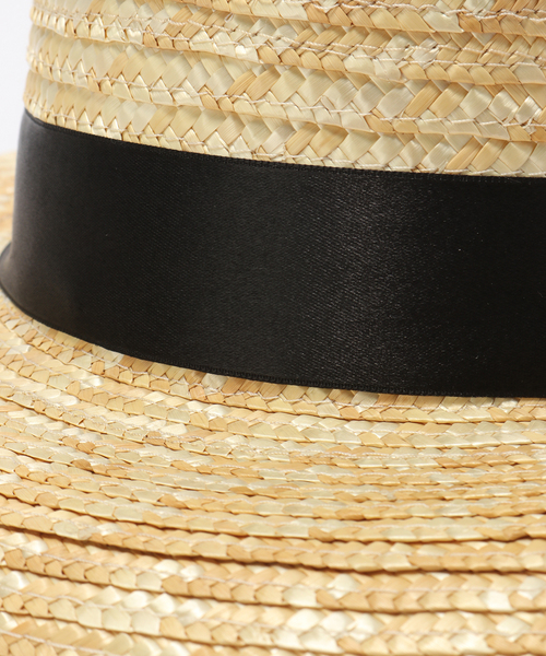 La TOTALITE（ラトータリテ）の「【BENELLI MONTACONE / ベネリモンタコーネ】リボン ストローHAT（ハット・レディース・ベージュ・FREE）」の9枚目の写真