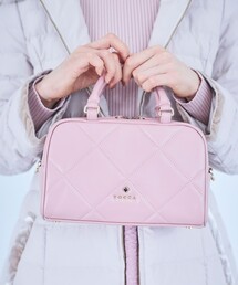 【美品】TOCCA トッカ リボンモチーフツイードショルダーバッグ 美品】TOCCA トッカ リボンモチーフツイードショルダーバッグ