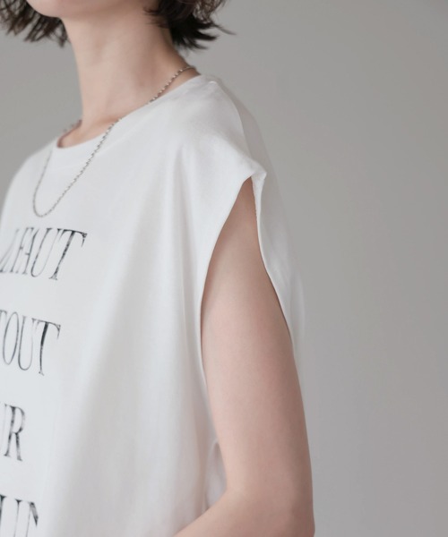 each(イーチ)の「ビッグロゴプリントフレンチTシャツ(Tシャツ/カットソー・レディース・ブラック/ホワイト・FREE)」の22枚目の写真