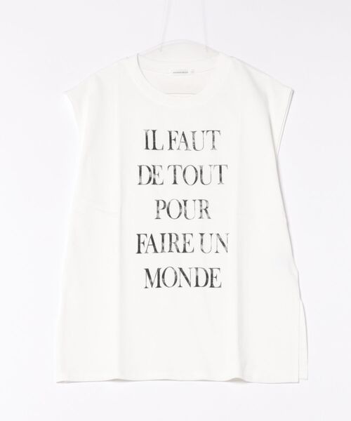 each(イーチ)の「ビッグロゴプリントフレンチTシャツ(Tシャツ/カットソー・レディース・ブラック/ホワイト・FREE)」の11枚目の写真