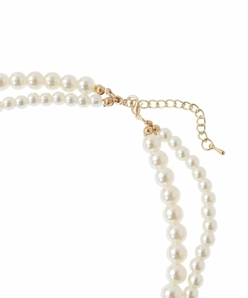 a.v.v（アーヴェヴェ）の「パール調二連ネックレス（ネックレス・レディース・ゴールド・38）」の13枚目の写真