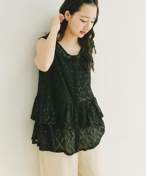 ITEMS URBANRESEARCH（アイテムズ アーバンリサーチ）の「シアースパンコールペプラムトップス（その他トップス・レディース・ブラック/ライトベージュ・FREE）」の17枚目の写真