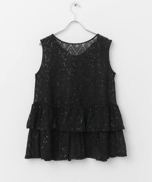 ITEMS URBANRESEARCH（アイテムズ アーバンリサーチ）の「シアースパンコールペプラムトップス（その他トップス・レディース・ブラック/ライトベージュ・FREE）」の12枚目の写真