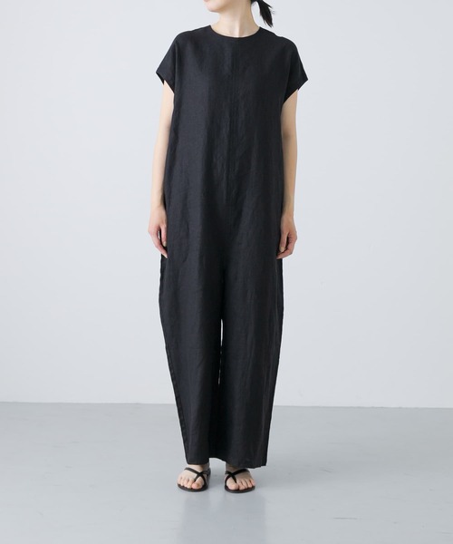 【新品・タグ付き】かぐれ　リネンサロペット　BLACK かぐれ｜リネンサロペット | Rakuten Fashion(楽天ファッション