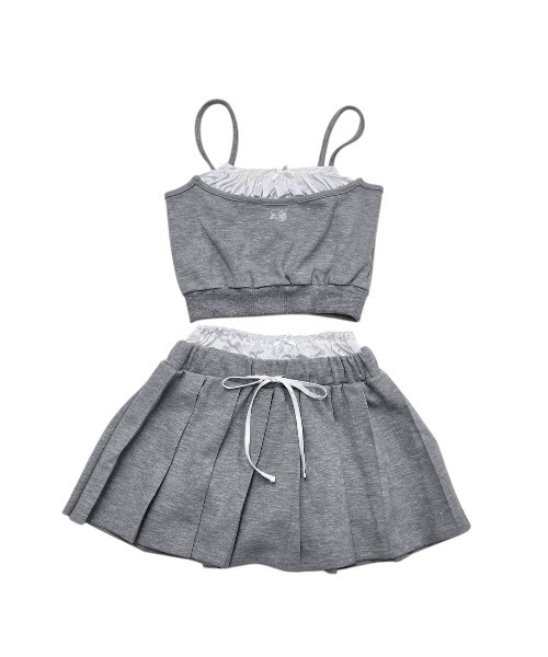 lilLilly（リルリリー）の「サテンレイヤードキャミソール（キャミソール・レディース・ブラック/ネイビー/グレー・FREE）」の7枚目の写真