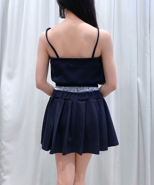 lilLilly（リルリリー）の「サテンレイヤードキャミソール（キャミソール・レディース・ブラック/ネイビー/グレー・FREE）」の9枚目の写真